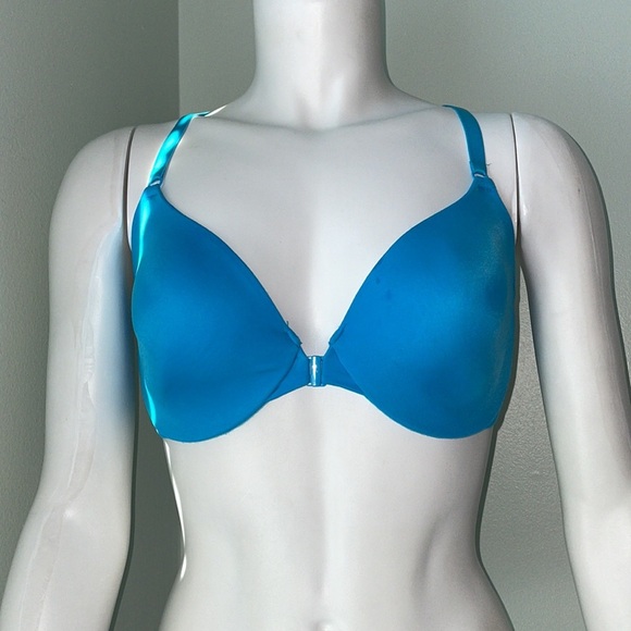 Victoria’s Secret blue front closure demi bra 36D - Picture 3 of 5